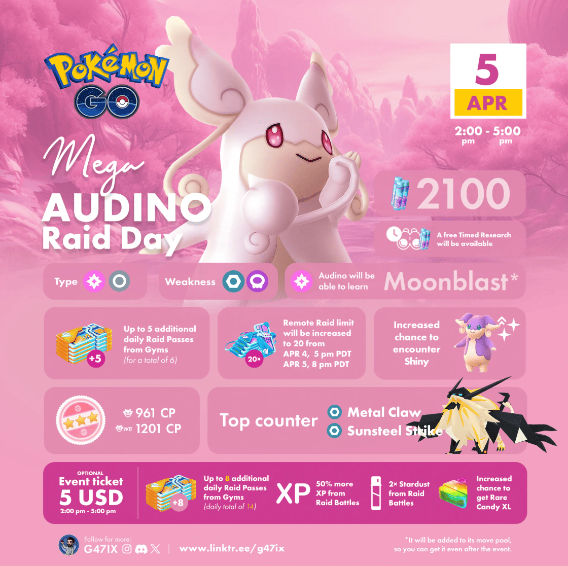 Mega Audino Debuts Soon